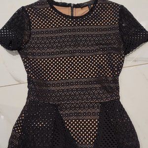 BCBGMaxAzria short sleeve peplum top